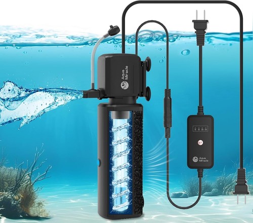Aquarium filter with light - aquarium,