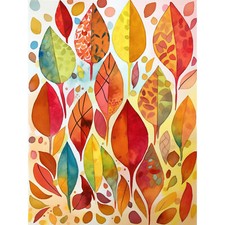 Autumn leaves patterns - autumn, modern