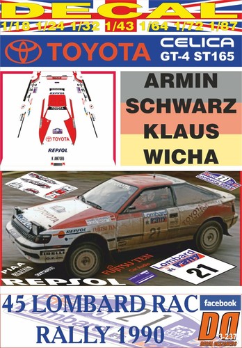 Decal toyota celica gt4 - decal,