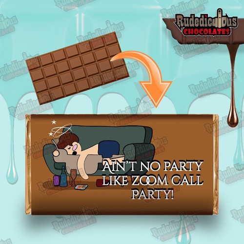 Rude chocolate bar wrapper - rude,