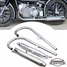 For BMW M1 M72 R71 R12 MT12 Complete 24HP Muffler Fishtail Exhaust Pipe Silencer