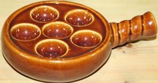 French Brown Ceramic Handled 6