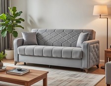 BRAND NEW GREY CHESTER SOFA