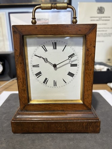 Fine antique library clock - library, in