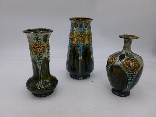 Majolica pottery vases - pottery, 3