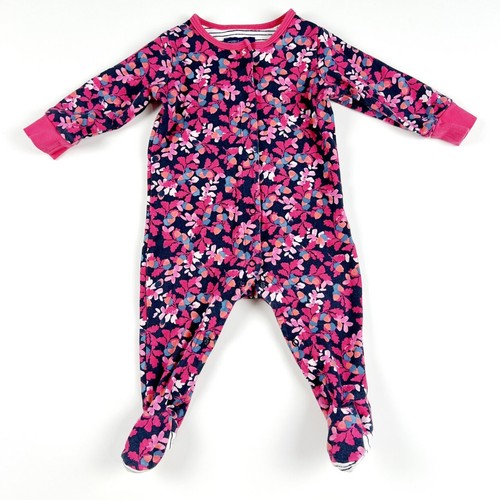 Joules pink floral footed - floral,