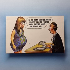 Comic Postcard C1975 Glasses
