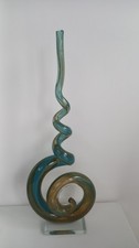 Murano Style Glass Spiral Hand