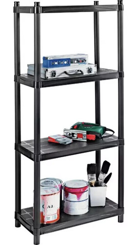 Tier plastic shelving unit - plastic,