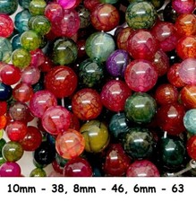 SEMI PRECIOUS GEMSTONE BEADS JEWELLERY MAKING ROUND NATURAL STONE 4/6/8/10mm