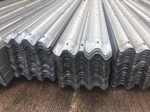 Armco motorway crash barriers - ,