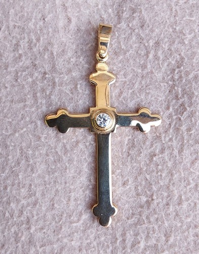 Yellow gold solitaire - 18, ct