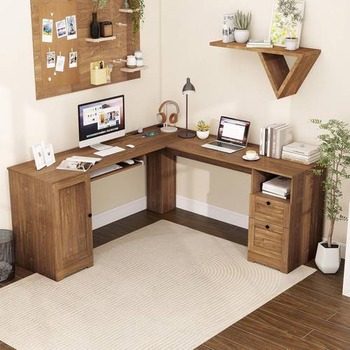 Corner computer desk shape - corner, l