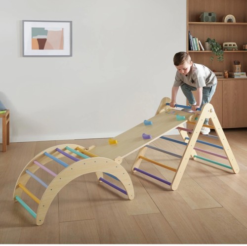 Wooden climbing frame play - frame, by