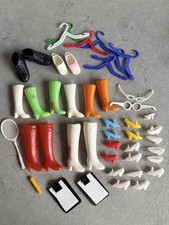 Bundle Of Vintage Sindy/Barbie & Other Sized Doll Shoes & Items (mostly Clone)