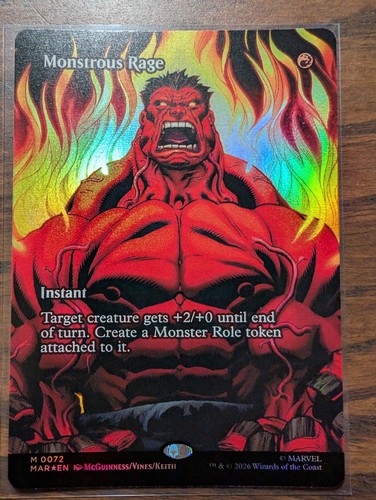 Mtg monstrous rage - rage, 072