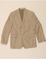 IZOD Boys 2 Button Blazer Jacket 15-16 Years Beige Linen CG08
