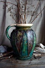 Hand Painted Terracotta Jug