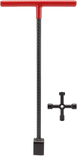 Steel water meter - steel, wrench