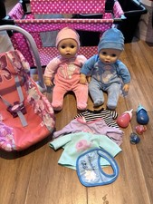Baby Annabell And Alexander Bundle With Car Seat And Cot