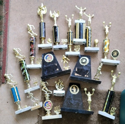 Lot sports trophies marble - 16, marble&