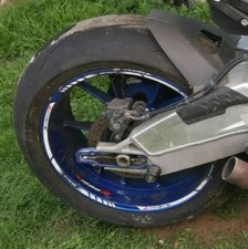 BMW S1000RR S1000R rear wheel rim track race 2010 2011 2012  20014 blue genuine 