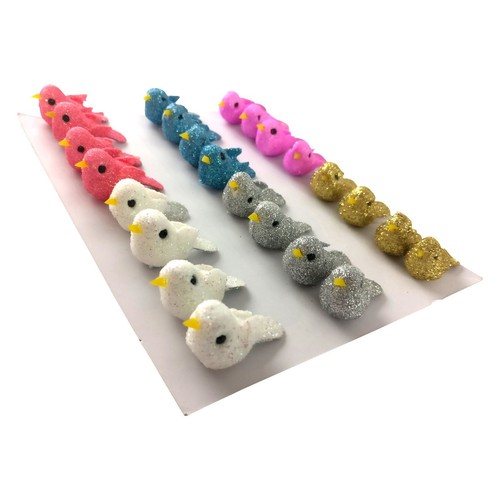 24x assorted glittered mini - 24x,