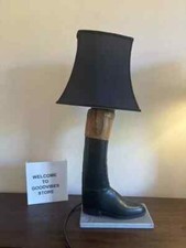 Vintage Bespoke Riding Boots Table Lamp Rare