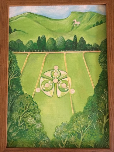 Original acrylic painting crop - acrylic,