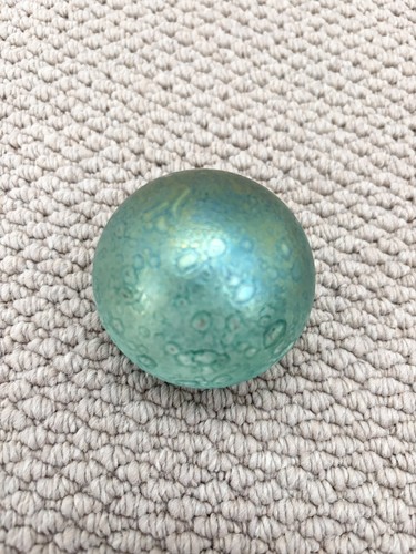 Vintage iridescent green glass - iridescent,