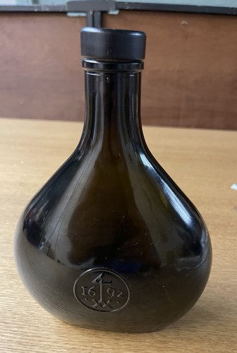 Empty brown bottle decanter - empty,
