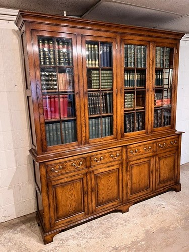 Bespoke solid oak bookcase - solid,