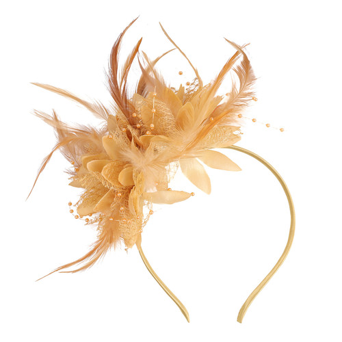 Feather hair fascinator - feather,