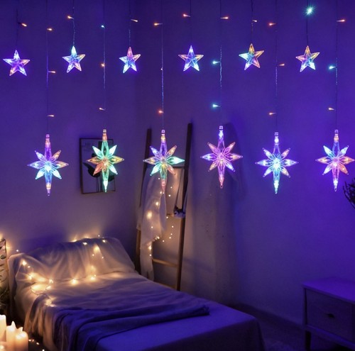Star curtain multicoloured - curtain,