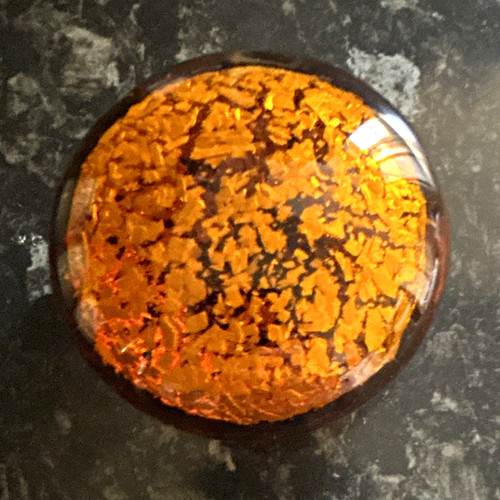 Vintage amber art glass - amber,