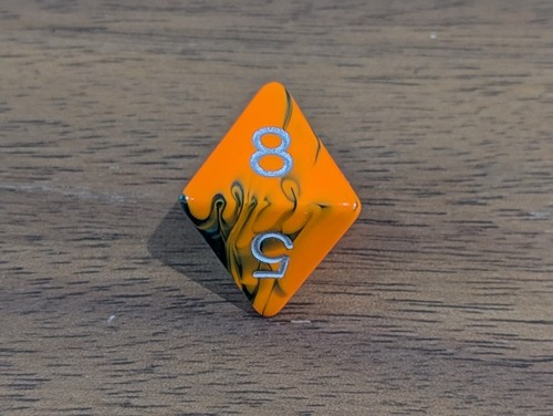 Polyhedral dice eight - d8,