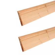 5" 6" 7" Torus Pine Wood Ogee Timber Skirting Board - 2 x 1M Lengths Total 2M