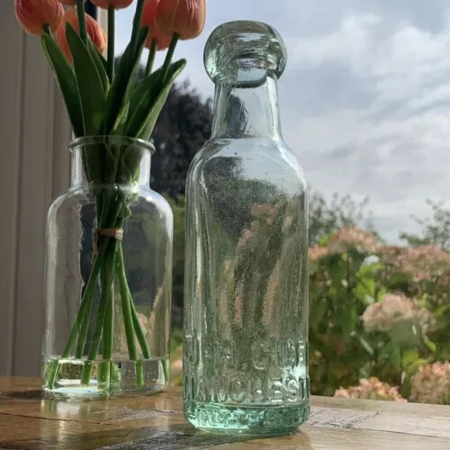 Vintage glass bottle - vintage,