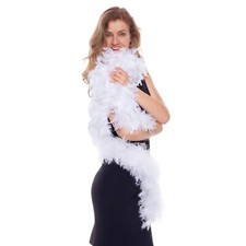 5ft LONG FEATHER BOA WHITE
