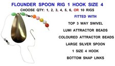 SEA FISHING FLOUNDER SPOON RIG