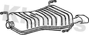 Klarius pg467k rear exhaust - pg467k,