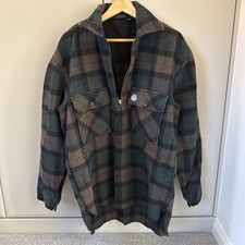 Swanndri Bushshirt size L Green Brown black Rare Check