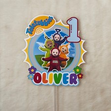 teletubbies cake topper, party