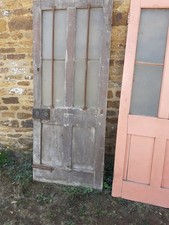 Two Georgian Half Glazed Doors, Pine four  Panelled