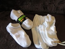 LADIES WHITE SOCK  JOB LOT 18 PAIRS NEW   TRAINER SOCK  ANKLE SOCKS