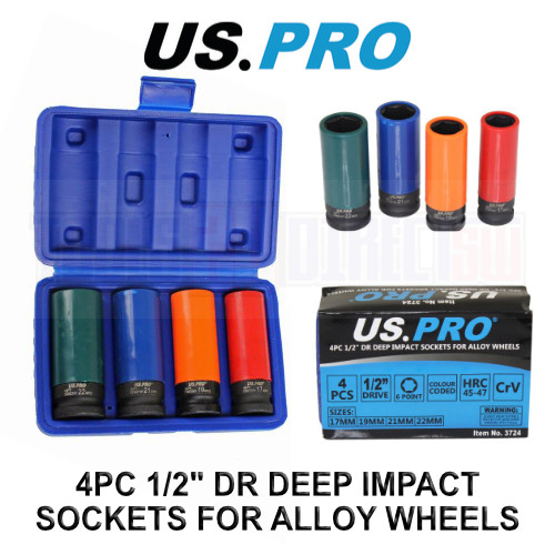 Pro tools 4pc dr - 4pc, 1/2"