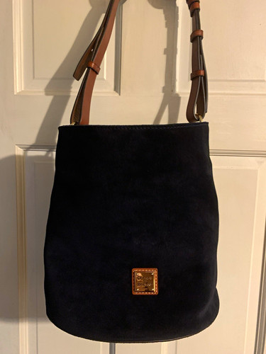 Dooney bourke navy suede - dooney,