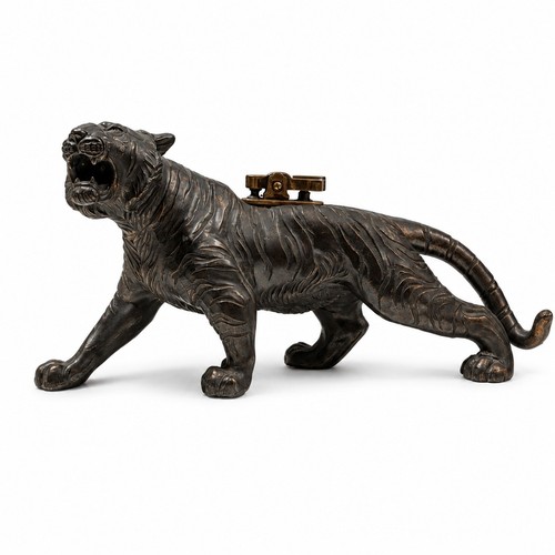 Vintage bronze tiger - bronze,
