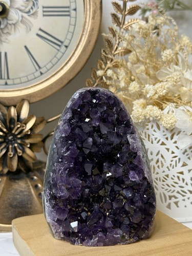 Amethyst geode crystal cluster - amethyst,