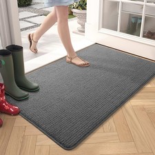 Door Matts Indoor 60x90 cm, Thin Indoor Door Mat Washable, Dirt Trapper Doormats